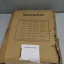 SpaceAid Pull Out Cabinet Organizer, 1 Pack Expandable 11.8"-19.6" (Need to Pull to Widen) Heavy Duty Pull-Out Drawer with Adhesive Tape for Kitchen Storage Cabinets (Black, 17" Deep)