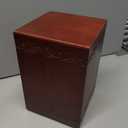 Wooden Cremation Urn for Human, Wood Handmade Engraved Decorative Box, Funeral Urns for Adult Male Female Burial or Memorial Keepsake, Urns for Ashes Men Women 6,5(W)×6,5(L)×9,5(H)