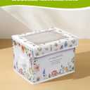 Greeting Card Organizer Box With 13 Removable Dividers, Oxford Cloth Card Organizer With Transparent Lid, Store 140+ Cards for Photos, Stamp, Crafts, Envelopes, Sticker, Scrapbooking