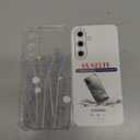 ZTOFERA for Samsung Galaxy S25 FE Case Clear Cute Flower Pattern for Women Girls Protective Shockproof Slim TPU Bumper Phone Cover for Samsung S25 FE Case, Lavender