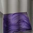 Long Purple Wavy Wig for Women 26 Inch Light Purple Middle Part Curly Synthetic Hair Wig Natural Look Heat Resistant Fiber for Daily Party Use