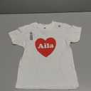I Love Aila Heart Cute Aila Name T-Shirt 4T