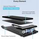 Lichico Walking Pad Under Desk Treadmill, Portable Small Treadmills for Home and Office, 2.5HP Super Quiet Brushless Motorized Walking Jogging Running Machine with Remote Control