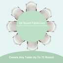 Fixwal Sage Green Round Plastic Tablecloth 5 Pack, 84in. Round Tablecloth Disposable,Party, Picnic, Easter Party, Decorative Tablecloths, Round Plastic Cover, Leakproof & Sturdy, Sage Green