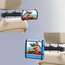 FANGOR Tablet Holder for Car - [3 in 1 Adjustable Extension Arm] Upgraded iPad Holder for car Backseat with Holding Net, Road Trip Essentials for Kids, for 4.7-10" iPad Pro, Air, Mini, Fire HD, Phone