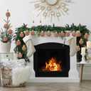 Yunlly 12 Pcs Textured Christmas Ball Ornaments 2.36'' Neutral Christmas Tree Decor Modern Vintage Brown Hanging Decor Shatterproof Home Ornaments for Rustic Large Farmhouse (Retro Brown)