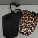 Beautyflier 2 Pack 30 OZ Neoprene 3 IN 1 Tumbler Carrier Holder Pouch with Adjustable Shoulder Sling for Stainless Steel Insulate Insulated Coffee Mugs (Leopard + Black)