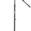 On-Stage MS7701B Euro Boom Mic Stand (For Vocal and Instrument Microphones, Height-Adjustable, Portable, Rugged, Lightweight, Steel, Standard Threading, Folding Tripod, Durable, Black)