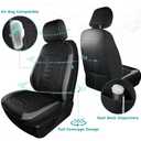 Seat Covers for Ford F150 2015-2026 SuperCrew & Ford F250 F350 F450 Super Duty 2017-2026 Crew Cab, Faux Leather Waterproof Pickup Truck Seat Covers (5 Seats) Interior Accessories