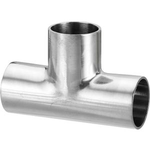 PATIKIL Pipe Fitting Equal Tee, 25mm(1") OD T Joint Splitter Fitting Butt Weld Tee Equal Welding 3 Way Stainless Steel Connector T Shape Pipe Splitter for HVAC System PATIKIL Pipe Fitting Equal Tee, 25mm(1") OD T Joint Splitter Fitting Butt Weld Tee Equal Welding 3 Way Stainless Steel Connector T Shape Pipe Splitter for HVAC System