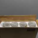 NETANY Set of 4 Glass Carafe with Lid, 1 Liter Beverage Serveware Carafe, Clear Glass Pitcher for Mimosa Bar, Brunch, Cold Water, Juice, Milk, Iced Tea, Lemonade