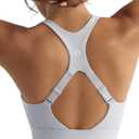 RUNNING GIRL Adjustable Straps High Impact Sports Bra for Women,High Support Workout Sports Bras with Sewn in Pads, XXL