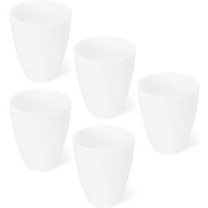 PATIKIL 1.65" Hole 4.53" High Plastic Lampshade, 5 Pcs Floor Lamp Light Covers Replacement Lamp Shade Cover for Floor Table Lamp Multi-Head Stand Up Lamp Light, White