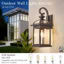 Exterior Lighting Fixtures 21 Inch Outdoor Sconce Lights
