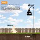 Shepherd Hooks Outdoor 48 Inches for Lanterns Heavy Duty Shepherd Stand Plant Hanger Yard Hooks for Solar Lights,Bird Feeder,Wedding,Mason Jar,Planter Pot,Adjustable Height