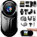 Upgraded 1080P Mini Body Cameras with Audio and Video Recording, POV Camera, Thumb Size Sport Action Camera, Hand Free Camcorder for Cycling,Travel,Pet,Vlogging (Jet Gray)