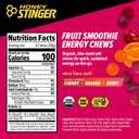 Honey Stinger Organic Fruit Smoothie Energy Chew, Gluten Free & Caffeine Free, for Exercise, Running and Performance, Sports Nutrition for Home & Gym, Pre and Mid Workout, 21.6 Ounces (Pack of 12) (EXP 09/10/27)