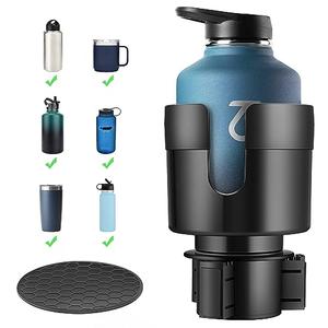 TYKOR Car Cup Holder Expander, Cup Holder Extender for Car with Adjustable Base, Fits Yeti 24/36/46oz, Hydroflask 32/40oz, Large Bottles in 3"-3.9" (16-40oz) TYKOR Car Cup Holder Expander, Cup Holder Extender for Car with Adjustable Base, Fits Yeti 24/36/46oz, Hydroflask 32/40oz, Large Bottles in 3"-3.9" (16-40oz)