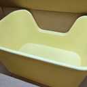 Extra Large Litter Box with High Sides 25.27" Lx17.83 Wx13.11 H,Anti-Splashing,Tool-Free Assembly,Multi Kitty Cat Litter Box,Jumbo (Yellow)