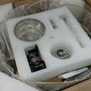 20 Inch Gold Caged Ceiling Fan with Light, Flower Chandelier Ceiling Fan with Lights Remote Control, Frower Crystal Fandelier 6 Speeds for Girl's Bedroom, Living Room