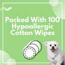 Dog Ear Cleaner Wipes | Bulldog, French Bulldog, Pug, English Bulldog | Cleans & Soothes Ears, Wrinkles, Folds, Tear Stain (Dog Ear Cleaner Wipes)
