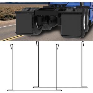 24 Inch Mud Flap Anti Sail Bracket, 1 Pair Mudflap Hanger Holder fit for Trucks and Trailers