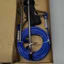 TOPKNOT Dog Tie Out Cable and Stake,(up to 200lbs) 30 ft Heavy Duty Cable,360°Swivel Run- No Tangle,Runner for Yard,Ideal for Outdoor Camping