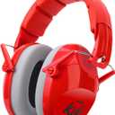 PROHEAR 032 2.0 Noise Cancelling Headphones for Kids - 25dB Noise Reduction - Adjustable Sensory Ear Protection Muffs for Concert, Fireworks, Monster Truck Shows, School - Red