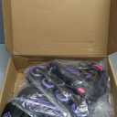 Inline Skates for Girls and Boys Ages 5-8 8-12 Light up Wheels, Adjustable Size Roller Skates Blades Kids Adult Women Outdoor (Large - Youth (4-7 US), Purple)
