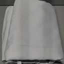 XWZO 100% Blackout Curtains 2 Panels with Tiebacks- Heat and Full Light Blocking Window Treatment with Black Liner for Bedroom/Nursery, Rod Pocket & Back Tab, White, W52 x L84 Inches Long, Set of 2