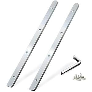 Guide Rail Connector Accessory Kit 71358 482107 for Festool Makita DeWalt Track Saw Long Cuts, Triton in Integrated Guide Rail T-Slots for Secure Cutting, 2 Pack, Sliver
