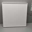 Bam & Boo 20" x 20" x 2" Square Natural Bamboo Ottoman Tray with Handles, White