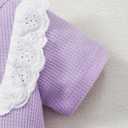 SUNNY PIGGY Baby Girl Clothes Infant Sleeveless Jumpsuit One Piece Romper Newborn Overalls Outfits Bodysuit with Hat (6-12 Months, Purple-lace)