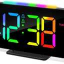 Digital Alarm Clocks for Bedrooms, Large Display Dual Alarm 12/24Hr and Snooze Simple Loud Digital Clock for Heavy Sleepers Adults Teens with Night Light, Adjustable Volume, USB Charger (Black)