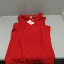 GRACE KARIN Women's Wear to Work Sleeveless Ruched Bodycon Office Pencil Midi Dresses with Belt (8, Deep Red)