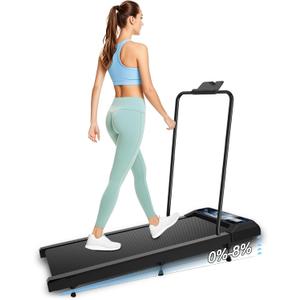 Walking Pad Treadmill, Portable Small Treadmills for Home & Office, 2.5HP Low Noise Treadmill with Remote Control, Compact Design