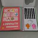 TIME X Magic Grooved Writing Practice Books, Reusable 3D Groove Handwriting Practice Workbooks for Kids Ages 3-8, Large Preschool Writing Books with Disappearing Ink for Kids 5-7 (Practice 6-Books)