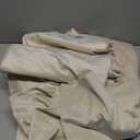 BGment Cream Beige Velvet Curtains 96 Inch for Bedroom, Thick Thermal Insulated Room Darkening Curtains Noise Reduce Back Tab and Rod Pocket Window Panels for Living Room, 2 Panels, 52 x 96 Inch