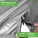 10L0L Heavy Duty 650D Golf Cart Cover for 2/4/6 Passengers EZGO, Club Car and Yamaha, All Weather Outdoor Protection Weatherproof