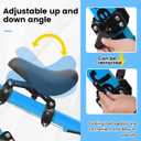 Kids Bike Seat Child Bike Seat Bicycle Seats for Children 2-5 Years Front Mount Kid Bicycle Seat Kids Bicycle Seats with Foot Pedals Front Mount with Handlebar Attachment Detachable