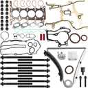1.4L Turbo MLS Head Gasket Set with Timing Chain Kit & Head Bolts, for Buick Encore, Chevy Cruze Sonic Trax 2011-2021, Engine Cylinder Head Gasket Set