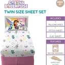 Franco DreamWorks Gabby's Dollhouse Kids Bedding Super Soft Sheet Set, 3 pcs, Twin
