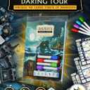 CrowD Games | Innsmouth Travel Guide | 1-4 Players | Ages 14 and up | Roll and Write | Tourism | Route Building | Lovecraft | Solo Mode Included | Average Playtime 30 min, 9.4 x 1 x 0.1 inches