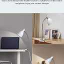 Desk lamp Eye-Caring Table Lamps, 360Rotation Gooseneck Clip on Lamp Reading Light Portable Reading Book Light Clamp Study Desk Lamps for Bedroom and Office Home Lighting (White)