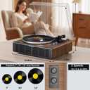 Vinyl Record Player with Speakers, Bluetooth Turntable, AT-3600L, 33/45 RPM