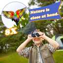 Real Binoculars for Kids Gifts for 3-12 Years Boys Girls 8x21 High-Resolution Optics Compact Toy Binocular for Bird Watching,Travel, Camping