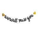 We Will Miss You Banner Bunting Goodbye Party Banner Retirement Banner for Going Away Party Decorations Retirement Decorations Farewell Decorations Party Army Party Decorations Graduation Work Supplie