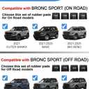 FengYu 300lb Lockable Roof Rack Cross Bars Compatible with Ford Bronco Sport Base & Bigbend & Outer Banks & Badlands & First Edition 2021-2026 Aluminum Crossbars Rails Cargo Racks Luggage