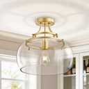 KARTOOSH Gold Chandelier Kitchen Pendant Lighting Over Island, 12.2 in