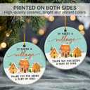 2 x Thank You Christmas Ornament 2025 - Thank You Gifts for Women Men Neighbor, Retirement, Farewell, Appreciation Gifts for Teacher, Nurse, Coworker, Boss, Manager, Ceramic Ornaments Hanging Decor